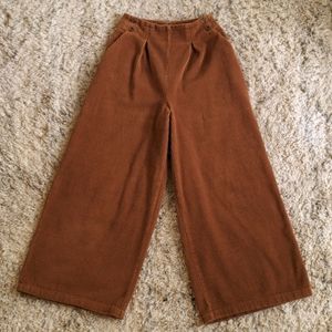 Women's High Waisted Wide Leg Wide Wale Corduroys